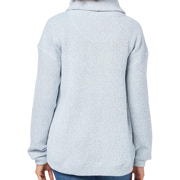 NWT Sweaty Betty Sweatshirt Restful Boucle Half Zip Sweatshirt Salt Blue Large - Picture 15 of 16